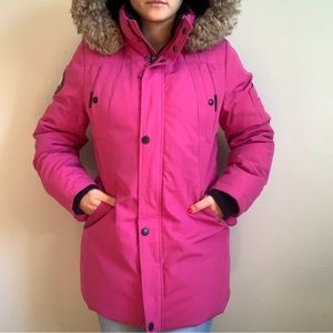 Pink winter coat